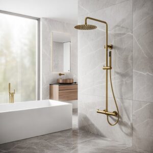 Colonne de douche Hanaé cuivre brossé