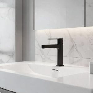 Mitigeur Lavabo Hanaé Noir Mat